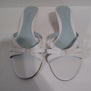 Ann Taylor White / Blue 2" Inch Heels 7 1/2 Med.